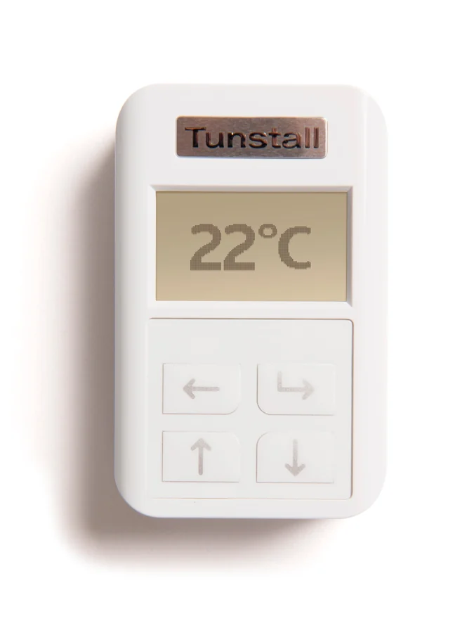 Raumtemperaturmelder 61005/40 von Tunstall mit Temperaturanzeige